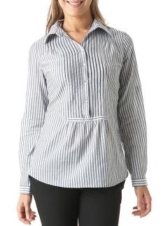 liquette-rayee-a-plastron-raye-gris-505770-photo